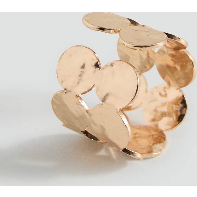 Geometric shapes ring gold - Teenage girl - One size - MANGO TEEN - Gold - U