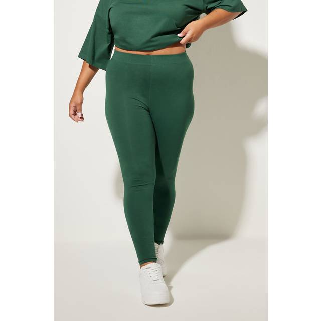 Yours Curve Dark Green Leggings, Women's Curve & Plus Size, Yours - 18
