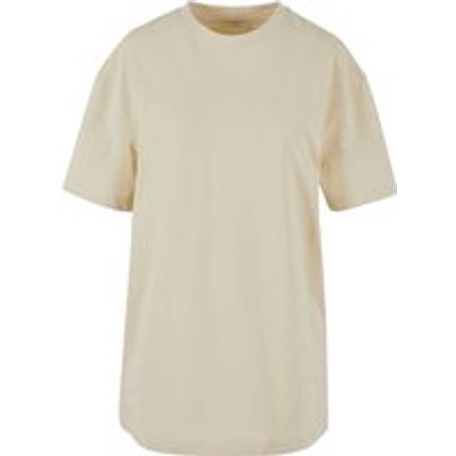 (4XL, Sand) Build Your Brand Womens/Ladies Boyfriend Oversized T-Shirt