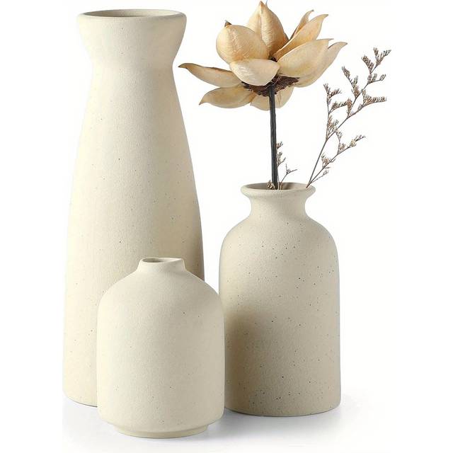 TEMU 3pcs Set Of Ceramic Vases