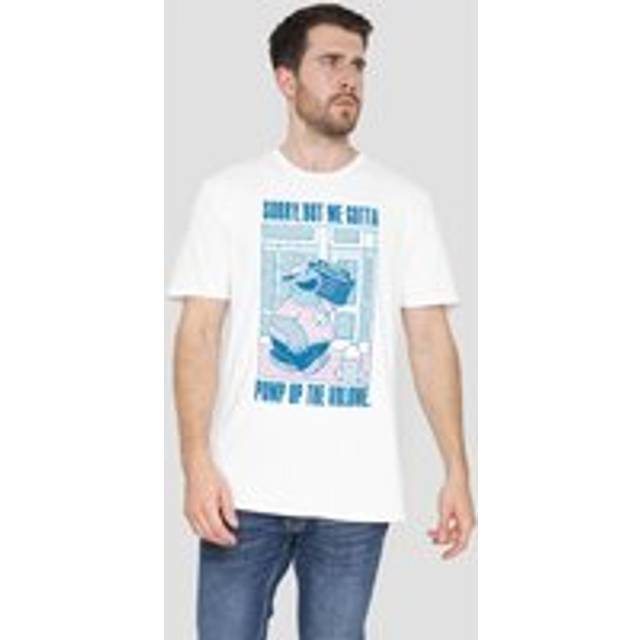 Sesame Street Cookie Monster Pump Up The Volume T Shirt, White - XXL