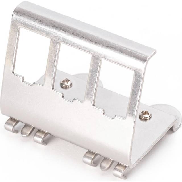Keystone adapter for DIN rail, profile for 3x keystone module