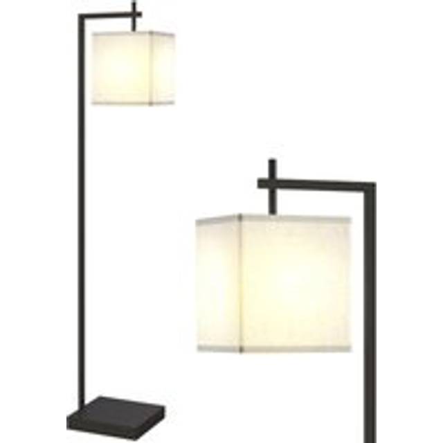 HOMCOM 66" Modern Floor Lamp for Living Room with 10 Brightness Levels, Black