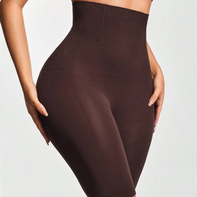SHEIN Women&#39;s Solid Color Shaping Leggings, Slim-Fit Casual And Fashionable For Everyday Wear
