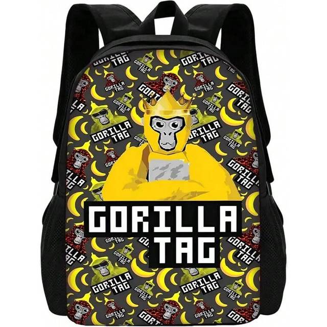 (BB-213HJJ02A7) Novelty Cool Gorilla tag Child School Backpack With Shoulder Bag Pencil Bags School Bags for Boys Girls Best Gift