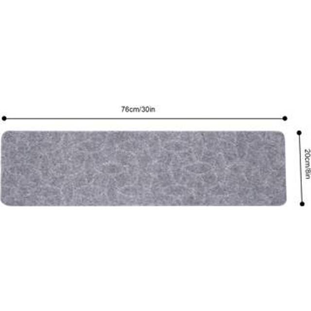 SHEIN 15 Pcs Stair Treads Carpet/Mats Non-Slip Self Adhesive Tape 8 X 30&#34; W/TPR Gray