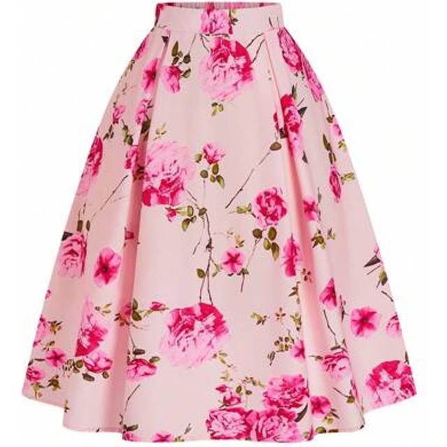 SHEIN Plus Size Women Colorful Striped Ombre Print Pleated A-Line Casual Skirt