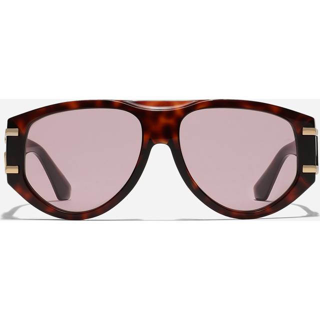 Dolce & Gabbana Woman DG4499  335884 Sunglasses Acetate Turtle Violet Pilot Normal