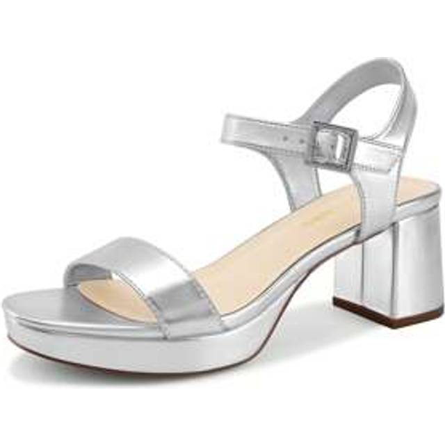 SHEIN Women&#39;s Platform Heels Block Chunky Open Toe Ankle Strap Heel Fashion Wedding Party Dress Sandals Shoes