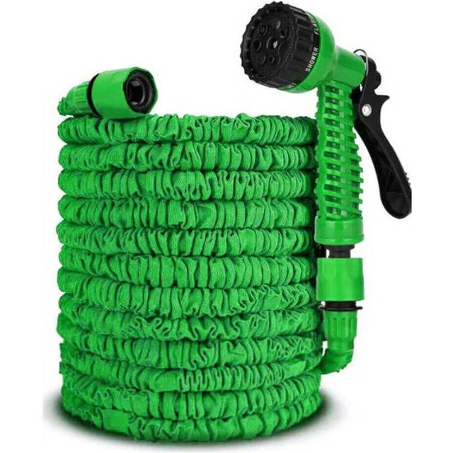 (75FT, Green) Expandable Garden & Carwash Magic Hose Pipe Spray Gun