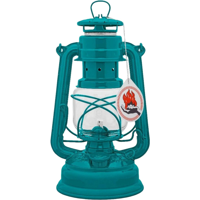 Petroleumlampe Feuerhand 276 Sturmlaterne tealblue