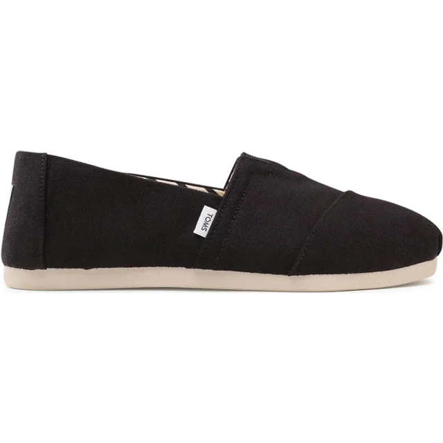 Men's TOMS Alpargata 100% Cotton Men's Black Espadrilles - Size: 9