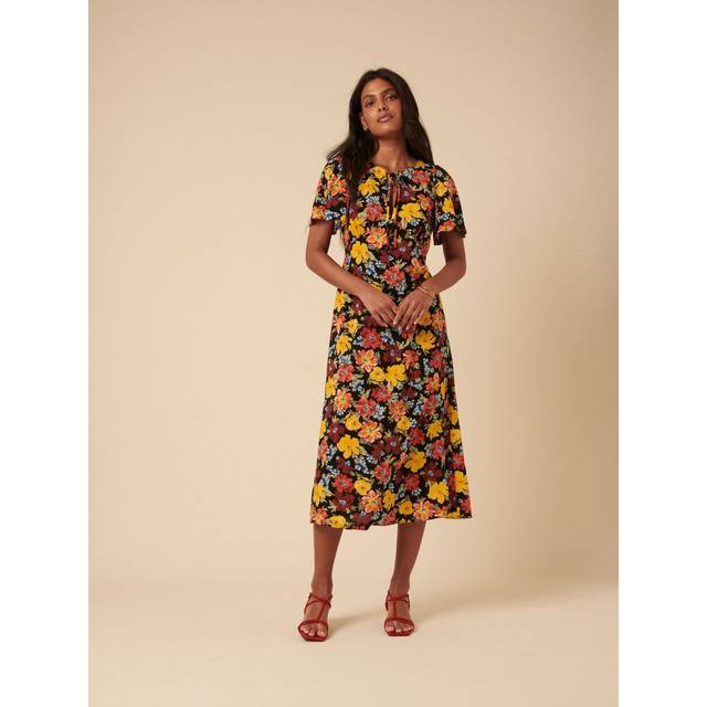 Nobody's Child Agnes Floral Dress - Black Multi - 10