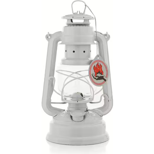Petroleumlampe Feuerhand 276 Sturmlaterne weiß