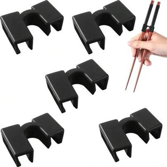 SHEIN 5PCS Reusable Chopstick Helpers Training Chinese Chopsticks Trainer Holder For Adouts Beginner Trainers Or Learner,School Supplies