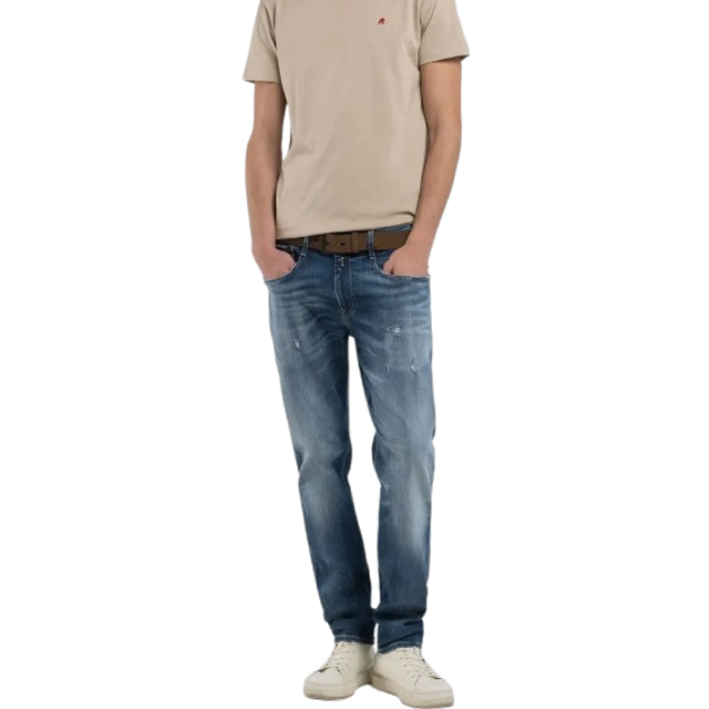 REPLAY Anbass Trousers Slim 573 Eco Plus |Blå |31 x 34