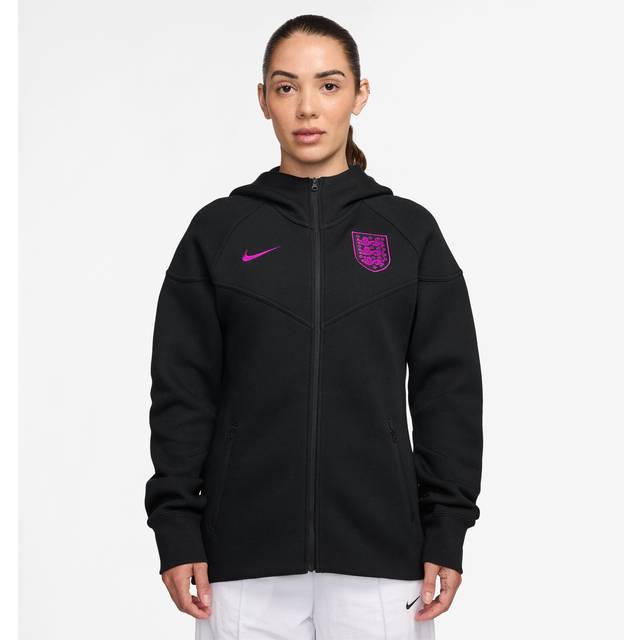England Lionesses Nike Tech Fleece FZ Hoodie 2025 - Black - Womens