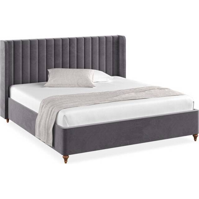 Sunningdale Granite Fabric Upholstered Beds - Super King-size Ottoman Bed - Bloomsbury Range - Oak Furnitureland