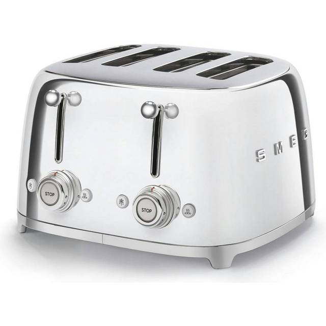 Smeg - Brödrost 4 Skivor - Krom