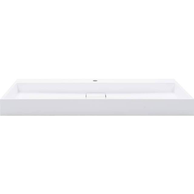 vidaXL Wash Basin 120cm Mineral Cast/Marble Cast White Bathroom Washroom Sink