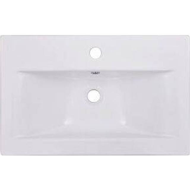 Built-in Basin 61x39.5x18.5 cm Ceramic White Vidaxl