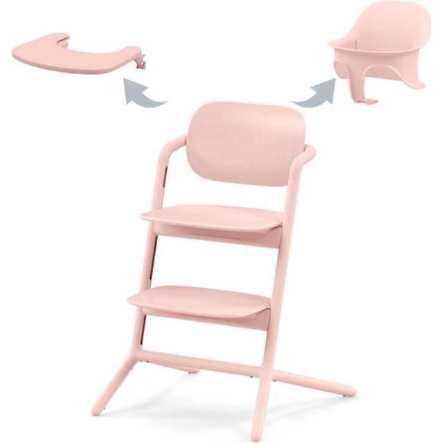 Cybex LEMO 3in1 Matstol inkl. Babyset och Bricka (Pearl Pink)