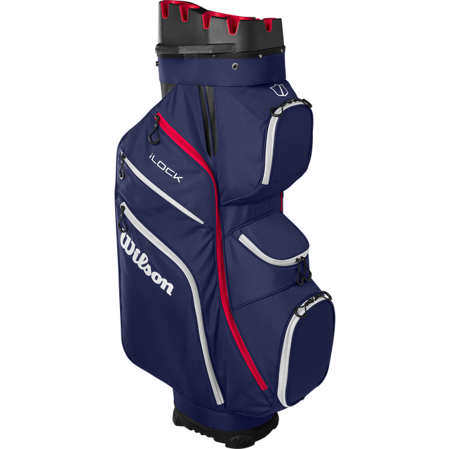 Wilson I-Lock 4 Golf Cart Bag - Navy/White/Red