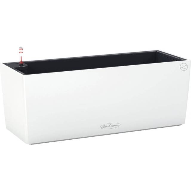 Balconera Plastic Self-Watering Balcony Planter - White (19 cm H x 50 cm W x 19 cm D)