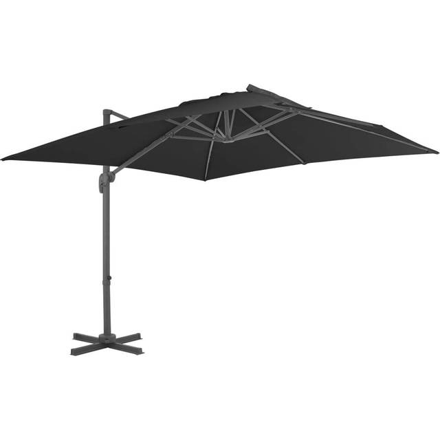 Cantilever Garden Parasol with Aluminium Pole 300x300 cm Anthracite Vidaxl