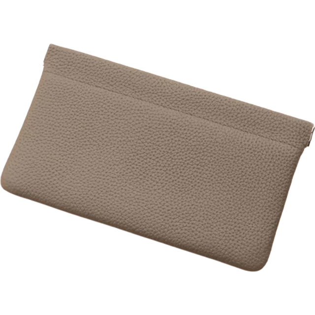 SHEIN Simple Style Genuine Leather Long Wallet With Self-Closing Feature Passport Driver&#39;s License ID Holder Headphone Cable Storage Bag Cosmetic Bag Wallet
