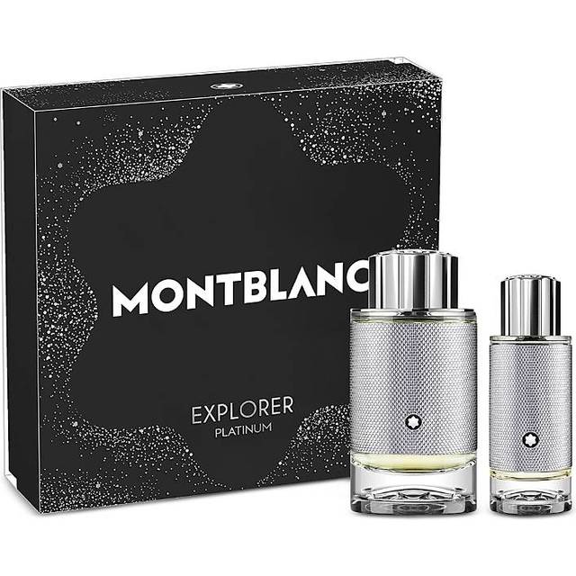 MONTBLANC Explorer Platinum Eau de Parfum 2 Piece Set - 3.3 fl. oz. Spray  1.0 fl. oz. Spray - Long Lasting Fragrance with notes of Violet Leaf  Clary