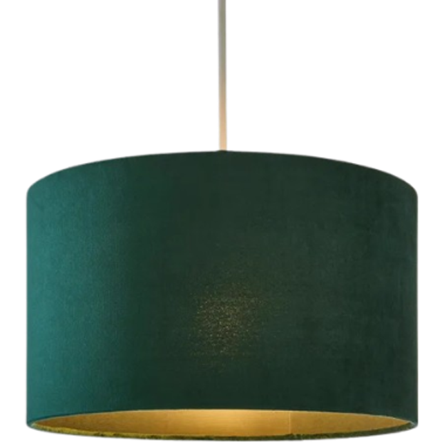 Nesa Velvet Lamp Shade - Bottle Green