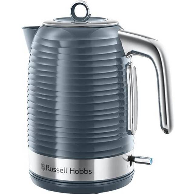 Russell Hobbs Inspire vattenkokare, 1.7lL kapacitet 2400W, snabbkokningsfunktion, perfekt hällpip, avtagbart kalkfilter, vattennivåindikator, grå, 24363-70 Exklusiv för Amazon