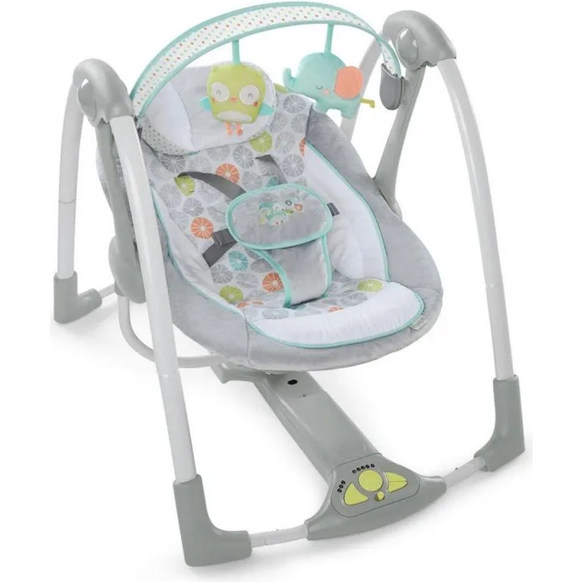 Ingenuity Swing 'n Go Hugs And Hoot Baby Swing