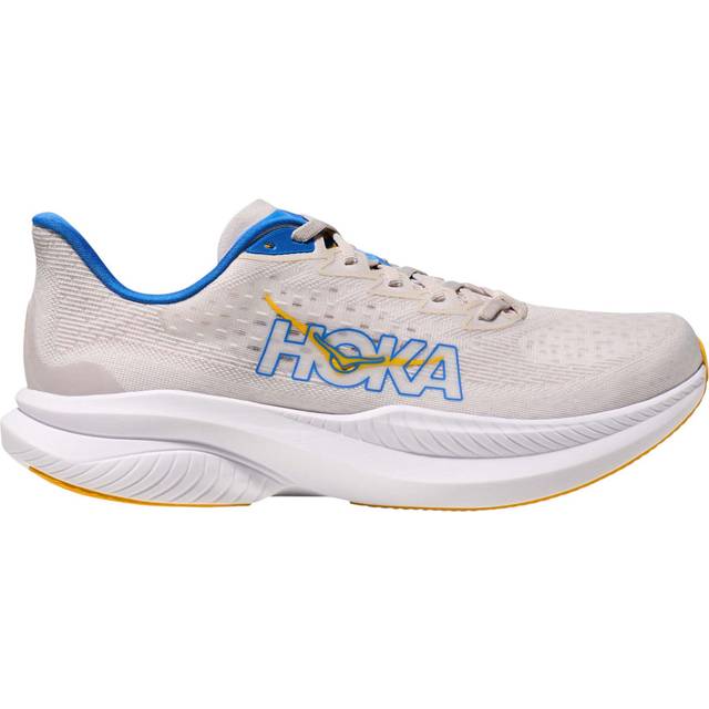 HOKA Men's Mach 6 Road Running Shoes in Stucco/Grout, Size 9.5