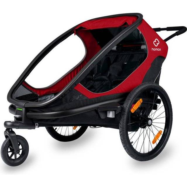 Hamax Trailer - Outback Twin Child Bike Trailer RED/BLACK TWIN Size: T