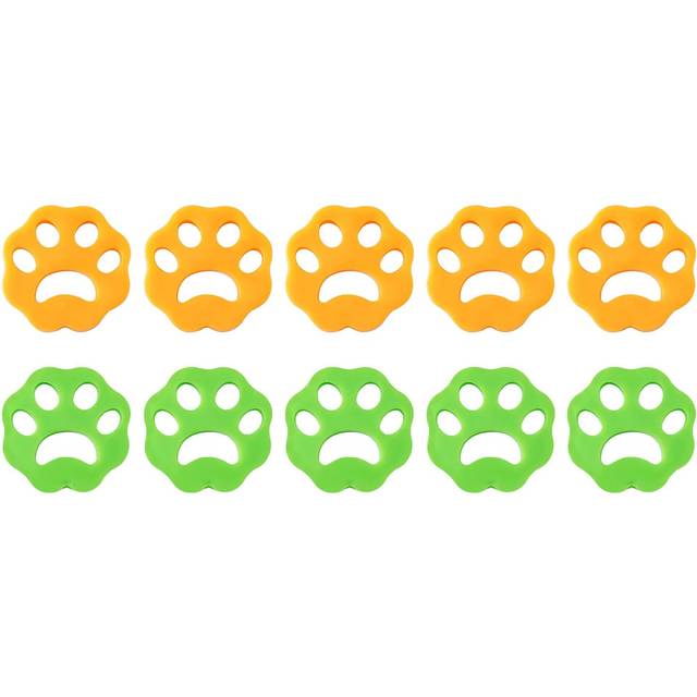 10 Pcs Pet Fluff Remover Silicone Dog Cat Hair Fur Floating Lint Catcher for Laundry Washing