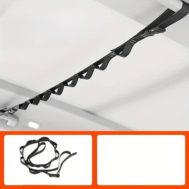 TEMU Car Top Clothesline, Hanger, Multifunctional Clothesline, Outdoor Camping Travel With Hook And Clip, Portable Clothesline Clothesline