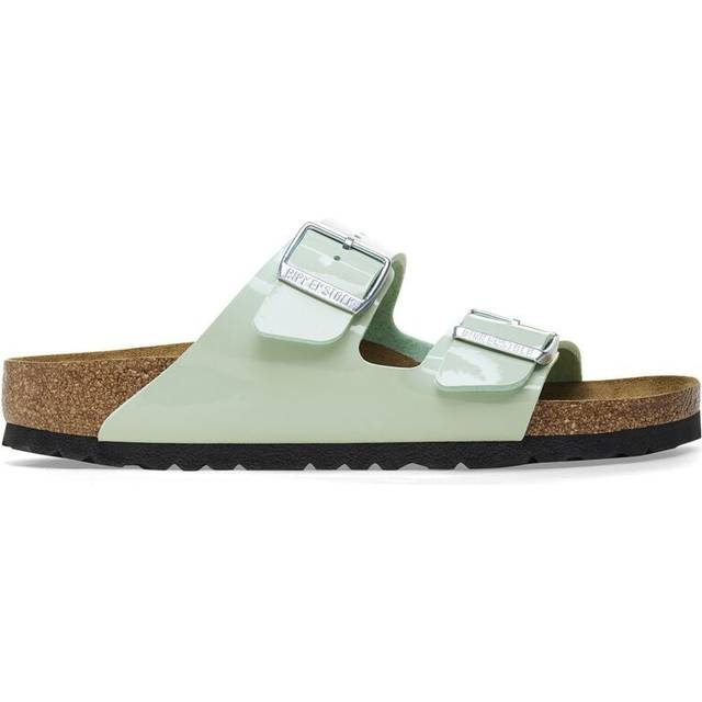 Women's sandals Birkenstock Arizona Birko-Flor Patent - Vert - 35 Narrow