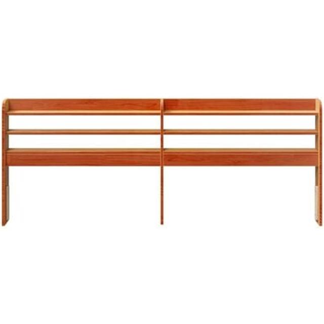 Vidaxl - Headboard with Shelves Wax Brown 180 cm Solid Wood Pine