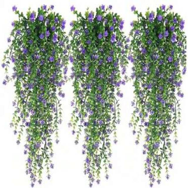 SHEIN 4pcs Realistic Artificial Flower Bunches For DIY Decor, UV-Resistant Fake Plants Suitable For Home, Halls, Gardens, Yards, Dining Tables, Living Rooms