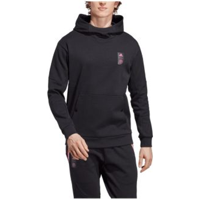 Men's adidas Black Inter Miami CF 2023 Player Travel Pullover Hoodie