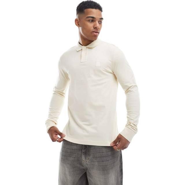 BOSS Passerby Polo T Shirt Pale Yellow