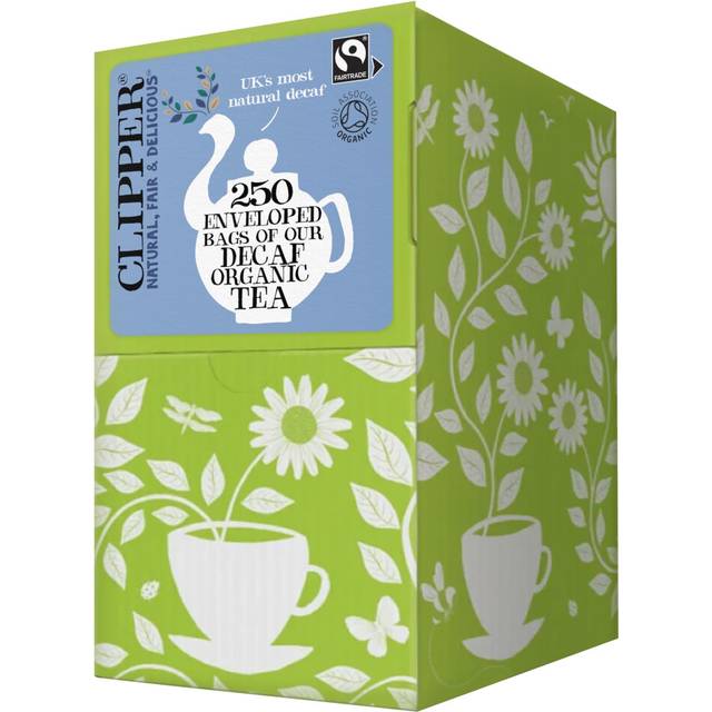 Clipper Organic Everyday Decaf Tea Bags | Natural, Unbleached, Plant-Based Biodegradable & Non GM Black Tea Bags | Eco Conscious & Fair Trade Tea |