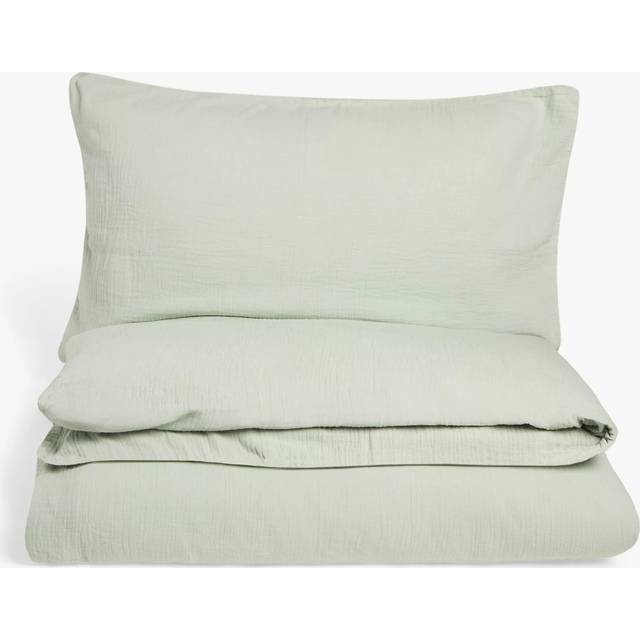 John Lewis Kids' Muslin Cotton Duvet Cover and Pillowcase Set