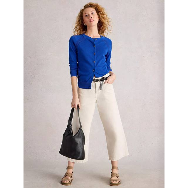 White Stuff Lulu Long Sleeve Cardigan, Blue