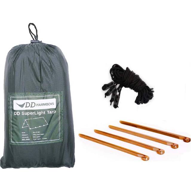 DD Hammocks - DD SuperLight Tarp - Fully Waterproof Tarp Shelter For Light Fast Backpacking Camping And Expedition Sports