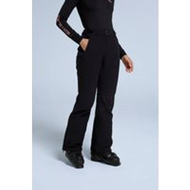 'Alpine' Stylish Snow Pants Water Resistant Breathable Ski Trousers - Jet Black - 20