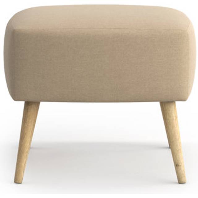 Dante 53Cm Wide Square Footstool Ottoman - Olaf Sandy Beige (45cm H X 53cm W X 53cm D)