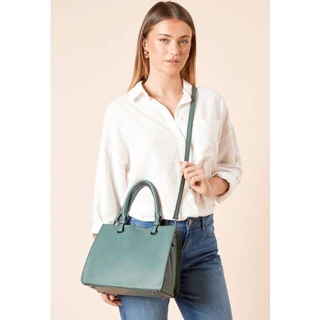 Dorothy perkins dark green tote bag womens casual bags & purses